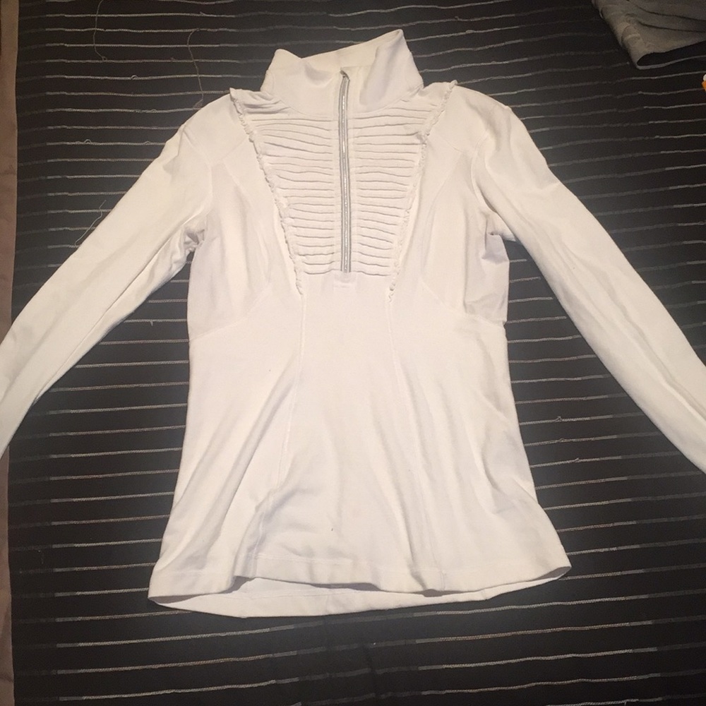Long sleeve active wear zip up
